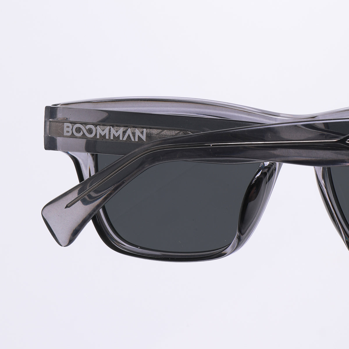 Tokyo Crystal Smoke Polarised Square Sunglass (Unisex)