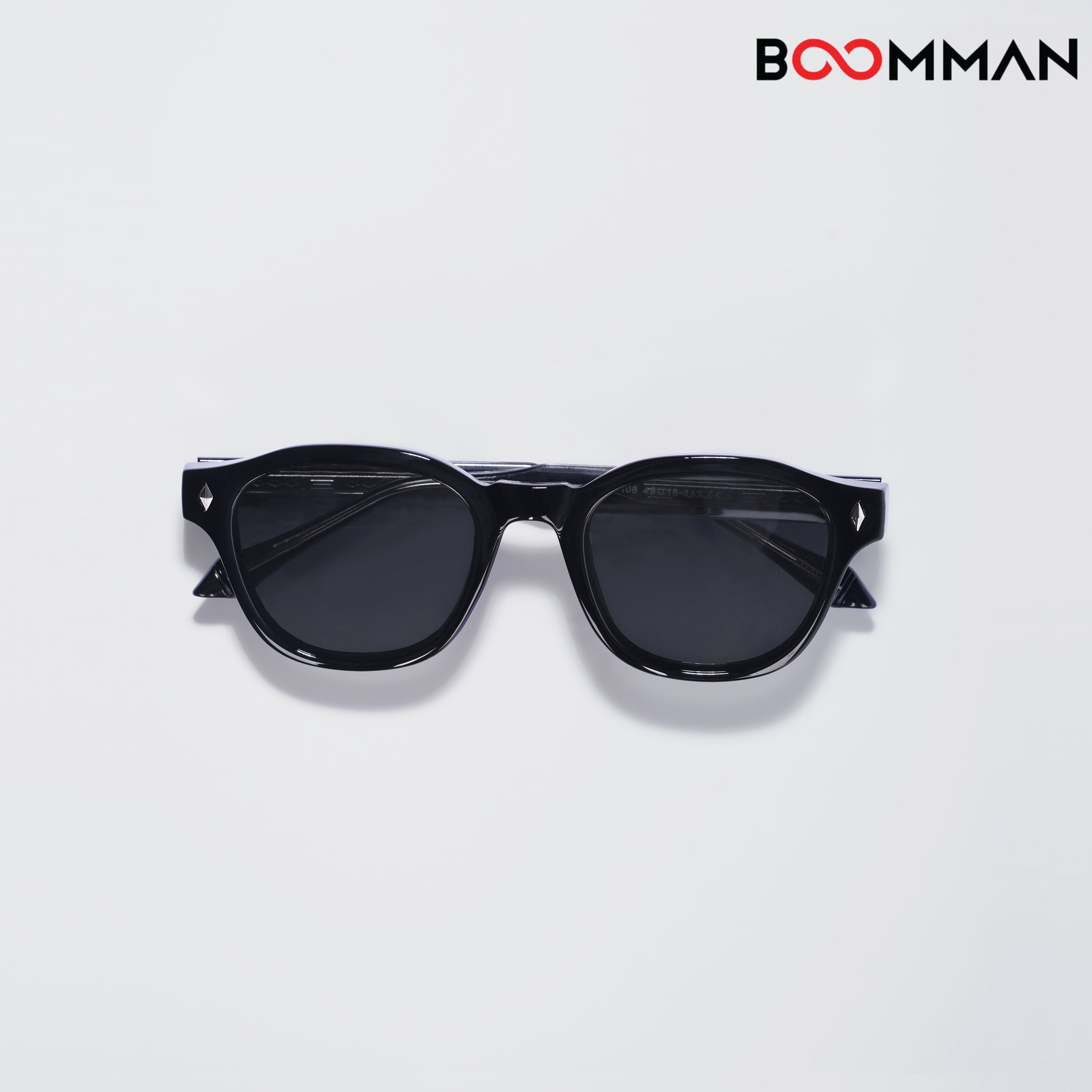Midnight Curve Designer Black Sunglasses (Unisex)