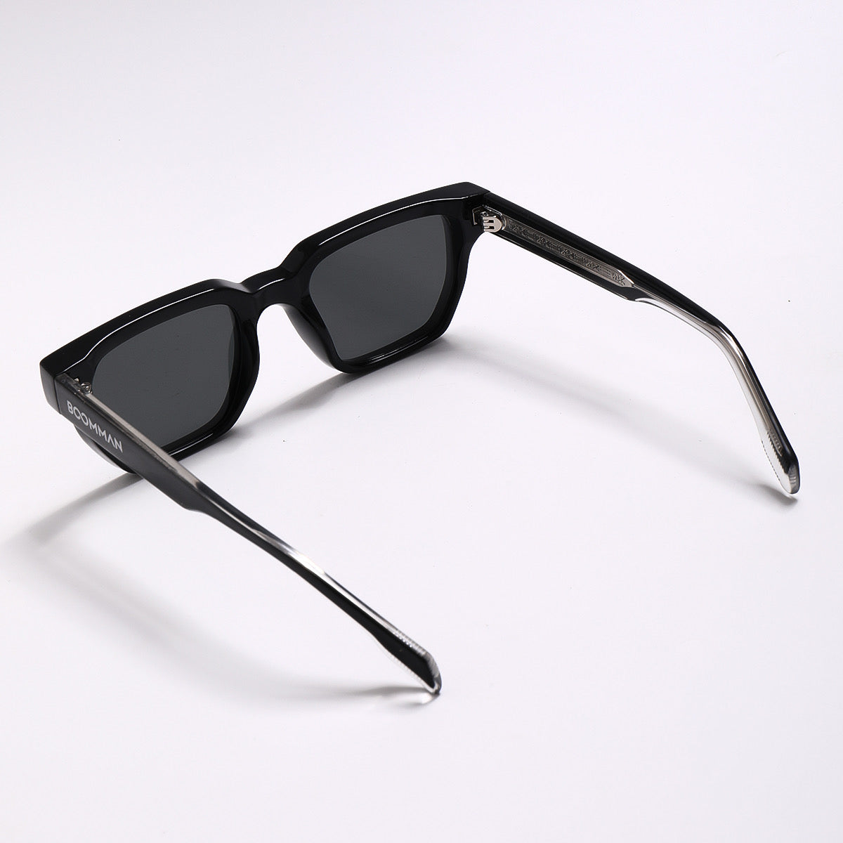 Monaco Noir Crystal Black Polarized Square Sunglass