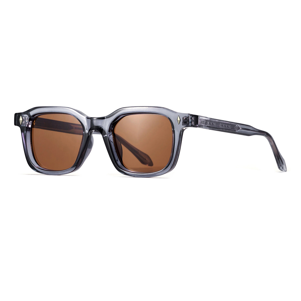 Urban Stealth - Crystal Smoke Grey Brown Wayfarer Sunglasses
