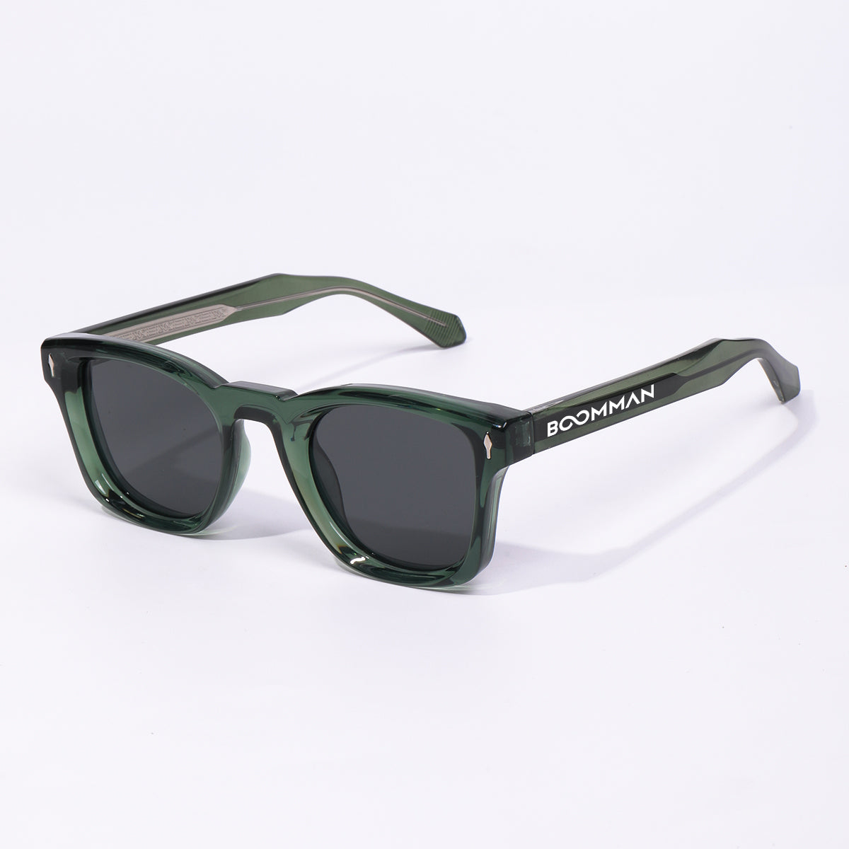Milan Green Black Polarized Wayfarer Sunglasses