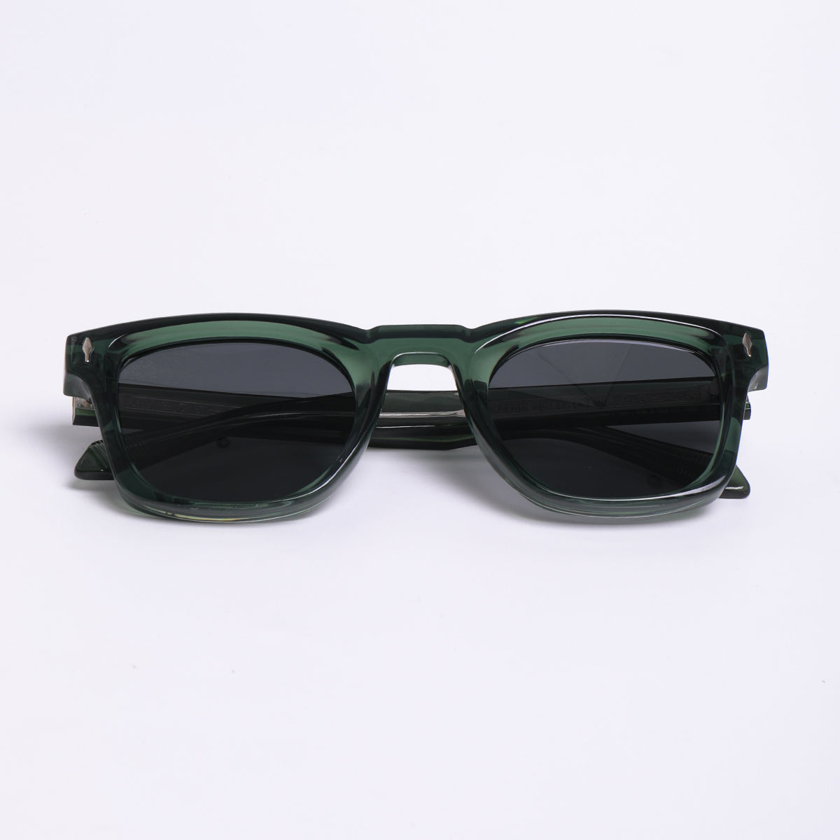 Milan Green Black Polarized Wayfarer Sunglasses