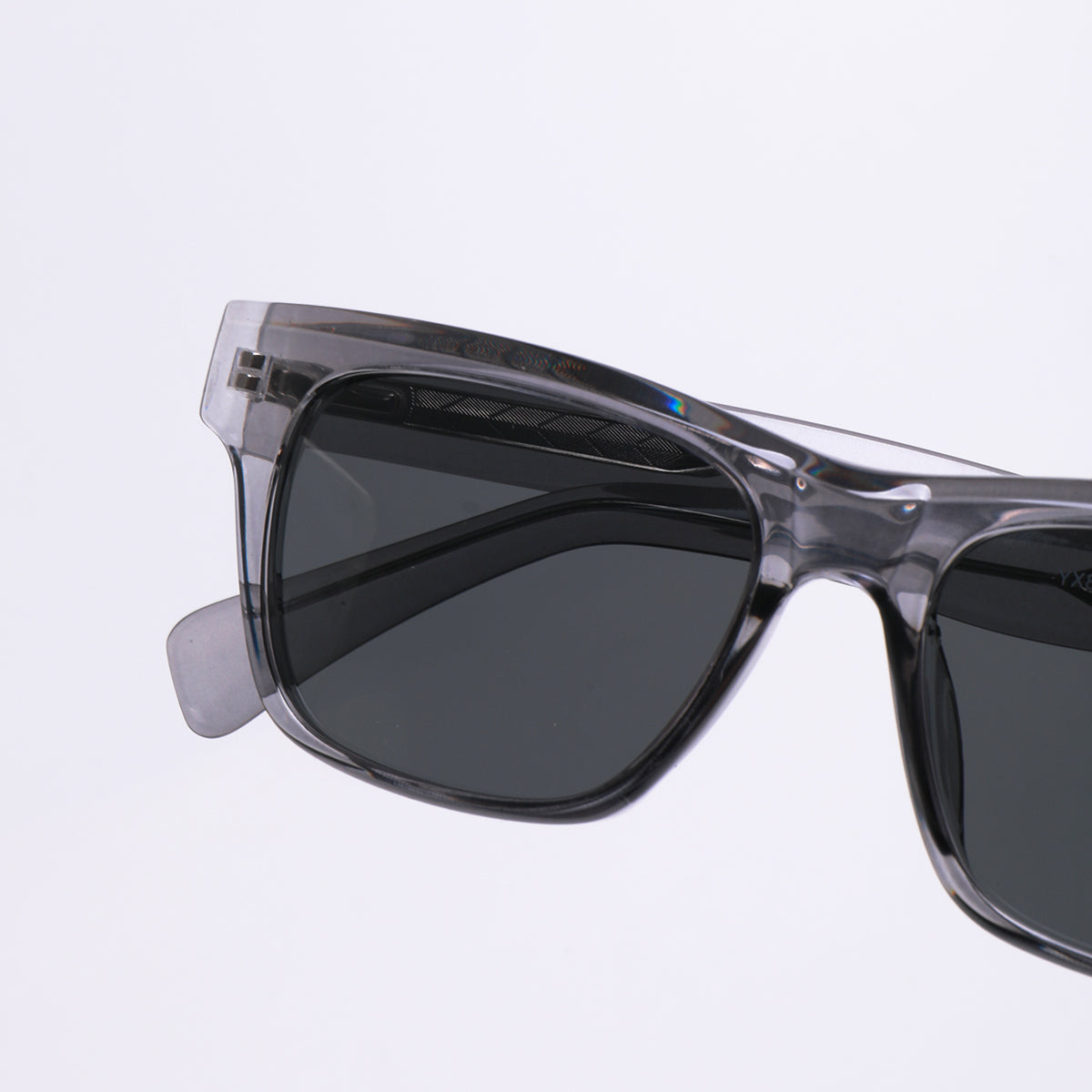 Tokyo Crystal Smoke Polarised Square Sunglass (Unisex)