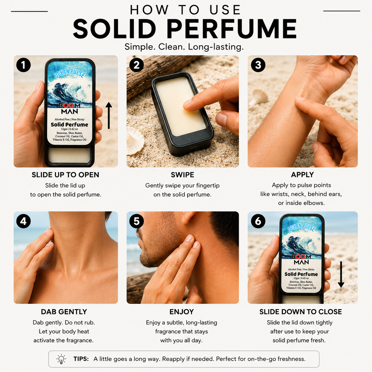 Ocean Pulse Solid Perfume ( Unisex )