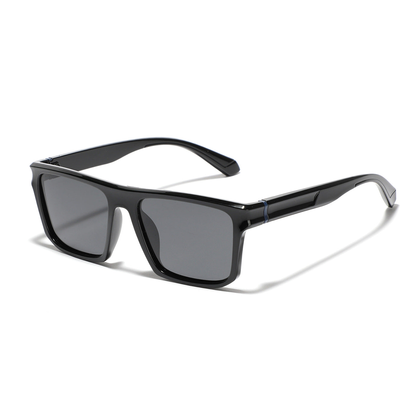 Phantom Edge Black Square Sunglasses