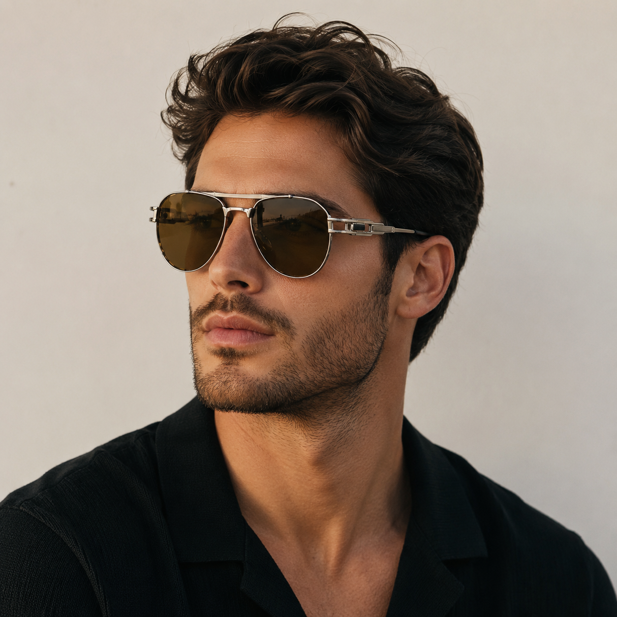 Titan Pilot Polarized Aviator Sunglasses ( Unisex )